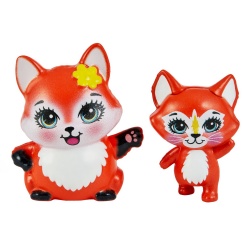 ENCHANTIMALS SET PAPUSI SURORI SI ANIMALUTELE LOR FELICITY FOX SI FLICK SI FEANA FOX SI MIXTE - Img 5