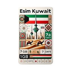 eSIM Kuwait 1GB 7Days
