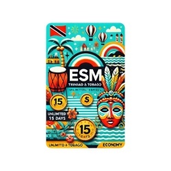 eSIM Trinidad and Tobago Unlimited 15 Days Economy