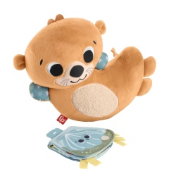 FISHER PRICE JUCARIE SENZORIALA 2 IN 1 TUMMY TIME VIDRA PENTRU BEBELUSI - Img 9