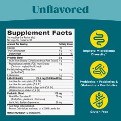 Gnc Gut Health Complete Synbiotic 4-in-1 Digestive Support Powder, Formula Premium Pentru Sustinerea Digestiei Si A Imunitatii, Cu Prebiotice, Probiotice Si Postbiotice, 180 G - Img 7