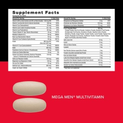 Gnc Mega Men Performance & Vitality Vitapak, Complex De Multivitamine Pentru Barbati, Performanta Si Vitalitate, 30 Pachetele - Img 5
