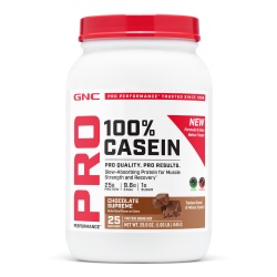 Gnc Pro Performance 100% Casein, Cazeina, Cu Aroma De Ciocolata, Testata Antidoping, 980g