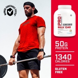 Gnc Pro Performance Bulk 1340, Formula Proteica Pentru Crestere In Greutate, Cu Aroma De Capsuni, Testata Antidoping, 3294 G - Img 4