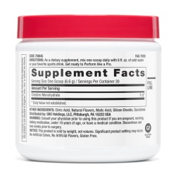 Gnc Pro Performance Creatine Monohydrate, Creatina Monohidrata Cu Aroma De Zmeura Albastra Pentru Sustinerea Musculaturii Si A Functiei Cognitive, 198 G - Img 2
