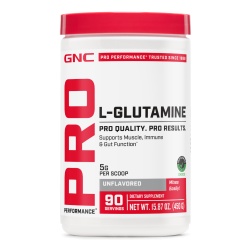Gnc Pro Performance Micronized L-glutamine 5000 Mg, L-glutamina Micronizata Pudra Fara Aroma, 450 G