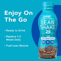 Gnc Total Lean Lean Shake 25 Cu Aroma De Biscuiti Cu Crema, 414 Ml - Img 6