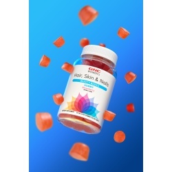 Gnc Women's Hair, Skin & Nails Strawberry , Jeleuri Cu Biotina Si Vitamine Pentru Frumusetea Parului, Pielii Si Unghiilor, 60 Jeleuri - Img 5