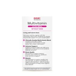 Gnc Women's Multivitamin Ultra Mega Without Iron, Complex De Multivitamine Pentru Femei Fara Fier, 180 Tb - Img 3