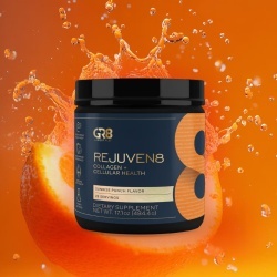 Gr8 Lifestyle Rejuven8 Collagen And Cellular Health With Sunrise Punch Flavor, Formula Pentru Sanatatea Pielii, Articulatiilor Si Regenerare Celulara, Cu Aroma De Sunrise Punch, 484.4 G - Img 4