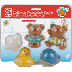 Hape set teddy si prietenii