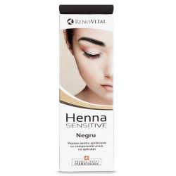 Henna sensitive vopsea crema pt. sprancene neagra 6ml