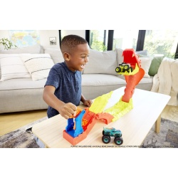 HOT WHEELS MONSTER TRUCK SET DE JOACA PISTA INVINGE SARPELE URIAS CU MASINUTA BONE SHAKER INCLUSA - Img 5