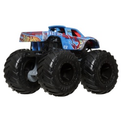 HOT WHEELS MONSTER TRUCK SI MASINUTA METALICA RACE ACE ALBASTRU - Img 4