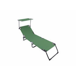 HR SEZLONG CU PARASOLAR 186X55X24 VERDE - Img 2