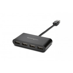 HUB extern KENSINGTON, porturi USB: USB 2.0 x 4, conectare prin USB 2.0, cablu 0.1 m, negru, "K39120EU" - Img 2