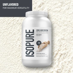 Isopure Zero Carb, Proteina Izolata Din Zer Fara Carbohidrati, Fara Aroma, 1360g - Img 5