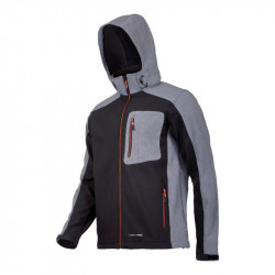 JACHETA ELASTICA CU GLUGA / NEGRU - L - Img 1