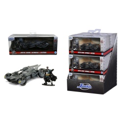 JADA DC JUSTICE LEAGUE SET FIGURINA BATMAN SI MASINUTA METALICA BATMOBILE SCARA 1 LA 32