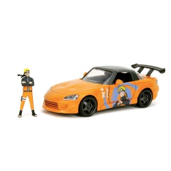 JADA NARUTO SHIPPUDEN SET FIGURINA NARUTO SI MASINUTA METALICA HONDA 2001 S2000 SCARA 1:24 - Img 3
