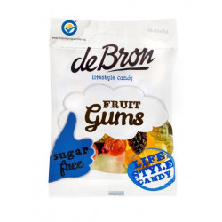 Jeleuri gumate DEBRON cu aroma de fructe, fara zahar si fara gluten 100g