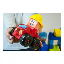 Joc de construit tematic Statie pompieri Miniland, 18 piese - Img 2