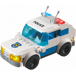 Jucarie Stax - Set constructie copii cu lumini si sunete - Masina de politie - Img 2