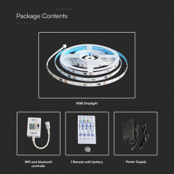 KIT BANDA LED SMD5050 5M 24V RGB IP20 - Img 7