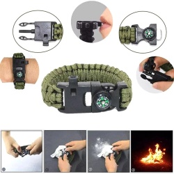 Kit complet de supravieturire 18-in-1 piese pentru camping, calatorii, offroad, ATV, SSV - Img 4