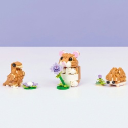 LEGO CREATOR HAMSTER ADORABIL CU O FLOARE 31376 - Img 5