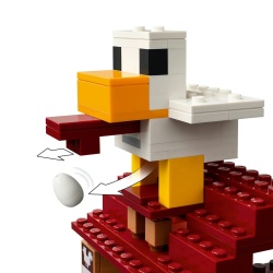 LEGO MINECRAFT ATACUL BALOANELOR GHAST ASUPRA SATULUI 21273 - Img 7