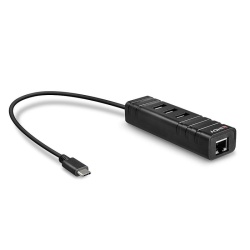 Lindy Hub USB 3.1 Type-C, USB-A + RJ45 - Img 2