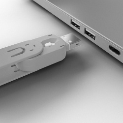 Lindy USB Type A Port Blocker Key, alb - Img 7