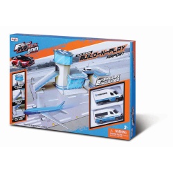 MAISTO FRESH METAL 100 SET CONSTRUCTIE AEROPORT CU 2 VEHICULE INCLUSE