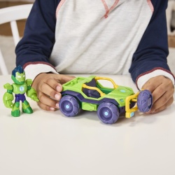 MARVEL IRON MAN SI PRIETENII SAI UIMITORI SET VEHICUL SI FIGURINA IRON HULK - Img 5