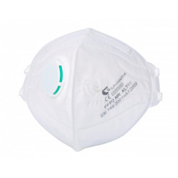 Masca protectie tip FFP2, cu valva, model KLT11, alba / 1 buc