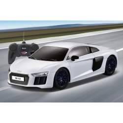 MASINA CU TELECOMANDA AUDI R8 ALB CU SCARA 1 LA 24 - Img 9