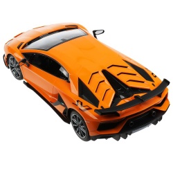 MASINA CU TELECOMANDA AVENTADOR SVJ PORTOCALIU SCARA 1 LA 14 - Img 6