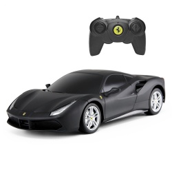 MASINA CU TELECOMANDA FERRARI 488 GTB NEGRU SCARA 1 LA 24 - Img 2
