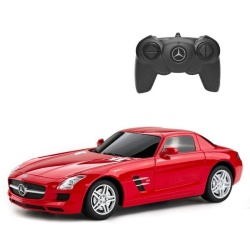 MASINA CU TELECOMANDA MERCEDES-BENZ SLS AMG ROSU SCARA 1 LA 24 - Img 2
