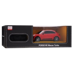 MASINA CU TELECOMANDA PORSCHE MACAN TURBO ROSU CU SCARA 1 LA 24