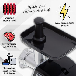 MASINA DE TOCAT CARNE 1600W CR 4812 CAMRY - Img 15