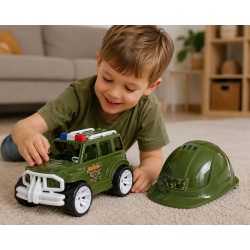 MASINA JEEP OFF ROADER CU CASCA MILITAR 32CM - Img 3