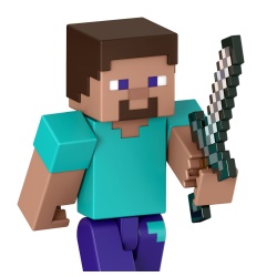 MINECRAFT CRAFT A BLOCK FIGURINA STEVE 8CM - Img 6