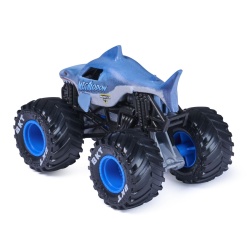 MONSTER JAM LEGACY TRUCKS MASINUTA METALICA MEGALODON SCARA 1 LA 64 - Img 3