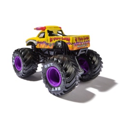 MONSTER JAM LEGACY TRUCKS MASINUTA METALICAEL TORO LOCO SCARA 1 LA 64 - Img 3