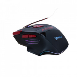 MOUSE SPACER gaming, cu fir, USB, optic, rezolutie selectabila 1000/ 1600/ 2000/ 2400DPI, butoane/scroll 8/1, negru, iluminare, "SP-GM-02", (include TV 0.15 lei) - Img 3