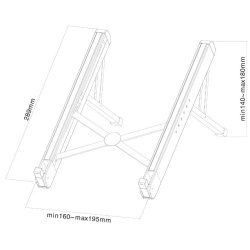 NM Newstar foldable laptop stand Silver - Img 2