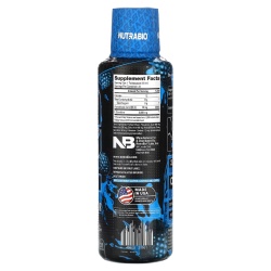 Nutrabio L-carnitine 3000 Blue Razz Flavor, L-carnitina Lichida, Cu Aroma De Punch De Blue Razz, 473 Ml - Img 2
