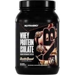 Nutrabio Whey Protein Isolate Chocolate Dipped Macaroon With Real Coconut Flakes, Izolat De Proteina Din Zer Cu Aroma De Macarons In Ciocolata Si Fulgi De Cocos, 907 G